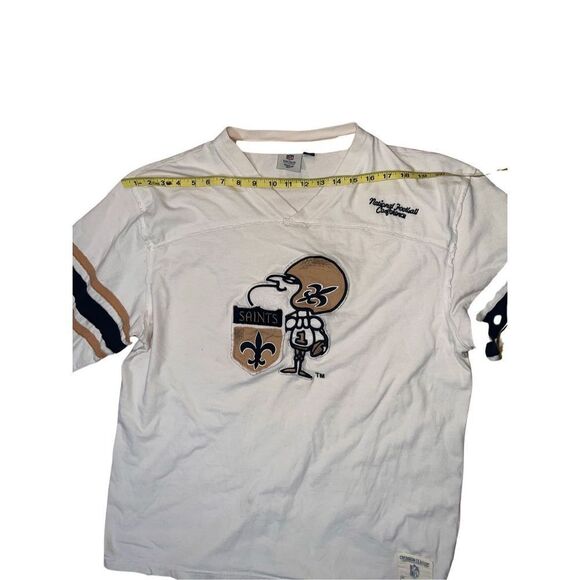 Rare NFL Vintage Collection Reebok Saints Cream Long Sleeve Top Men size Large - Picture 12 of 16